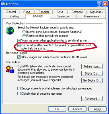 Outlook Express Security